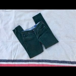 Adriano Goldschmied green corduroy pants sz 27R